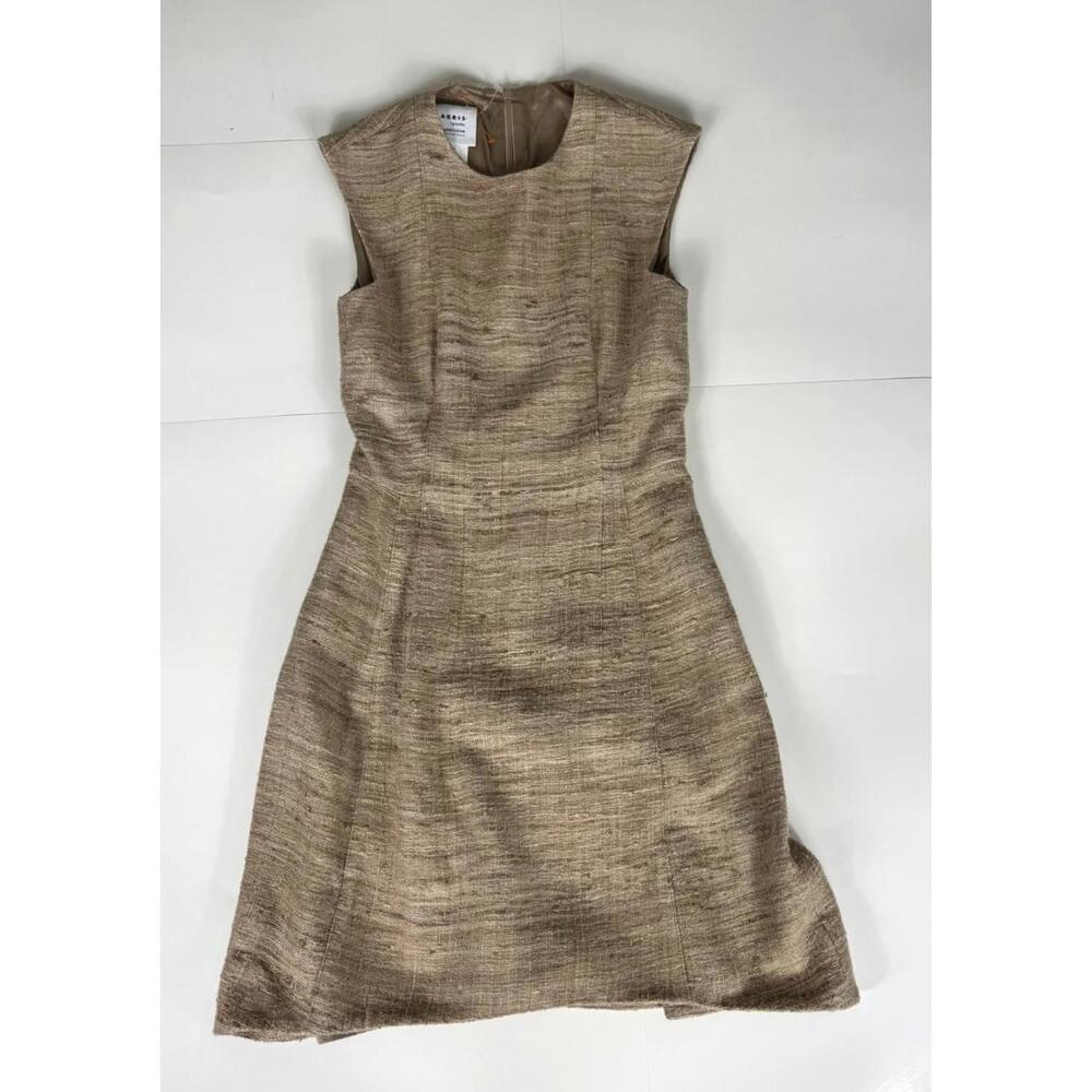 AKRIS PUNTO Brown Tweed Women's Sleeveless Dress Size US 4